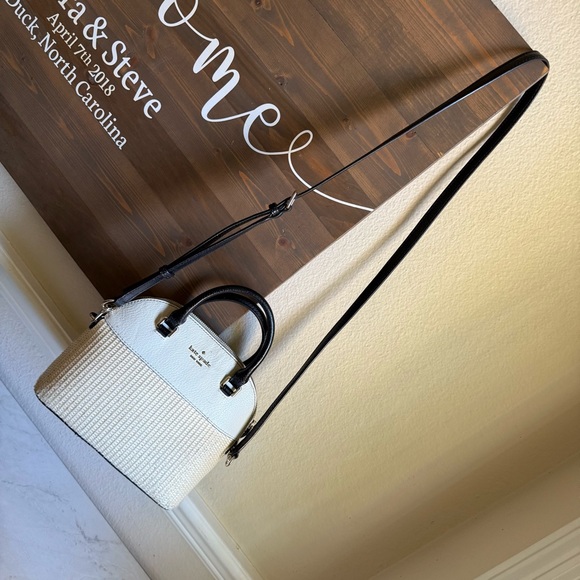 Kate Spade Grove Street Carli Rafia Straw Dome Crossbody Bag Handbag - Picture 5 of 16